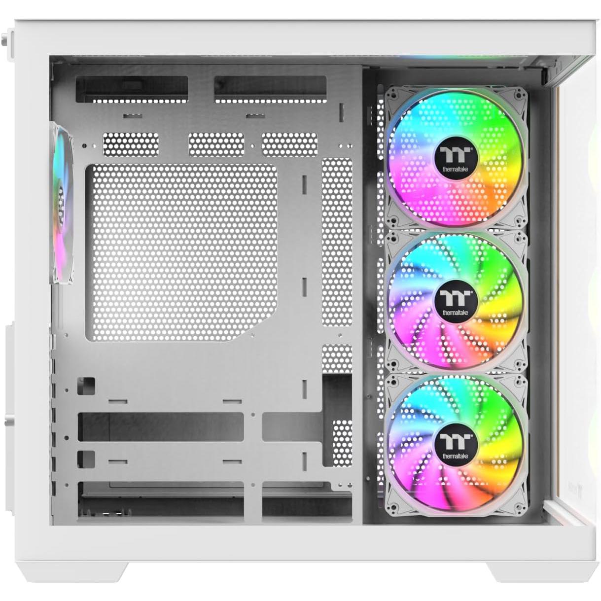 A large main feature product image of Thermaltake View 380 WS ARGB - Mid Tower Case Wood Edition (White)