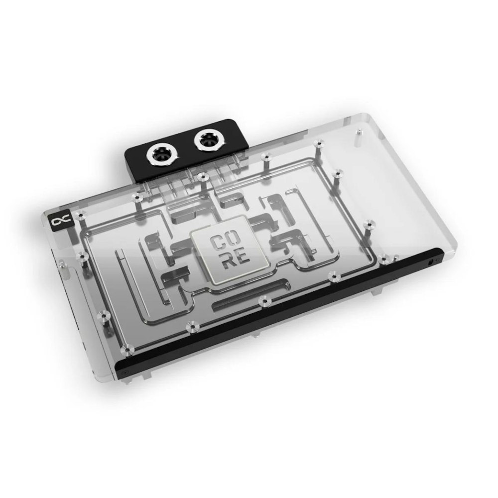 A large main feature product image of Alphacool Core GeForce RTX 5090 Gaming/Windforce GPU Water Block