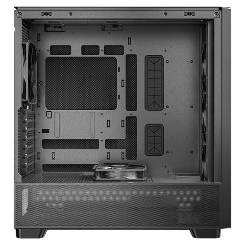 A large main feature product image of Antec Flux SE - Mid Tower ATX Case (Black)
