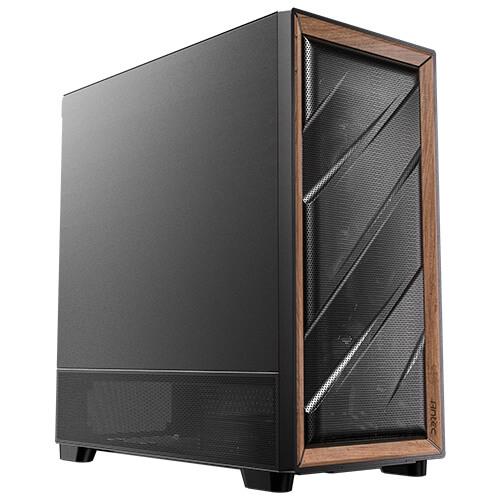A large main feature product image of Antec Flux SE - Mid Tower ATX Case (Black)