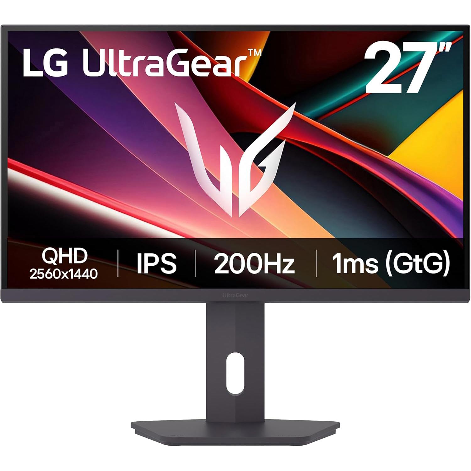 A large main feature product image of LG UltraGear 27G610A-B - 27" 1440p 200Hz IPS Gaming Monitor