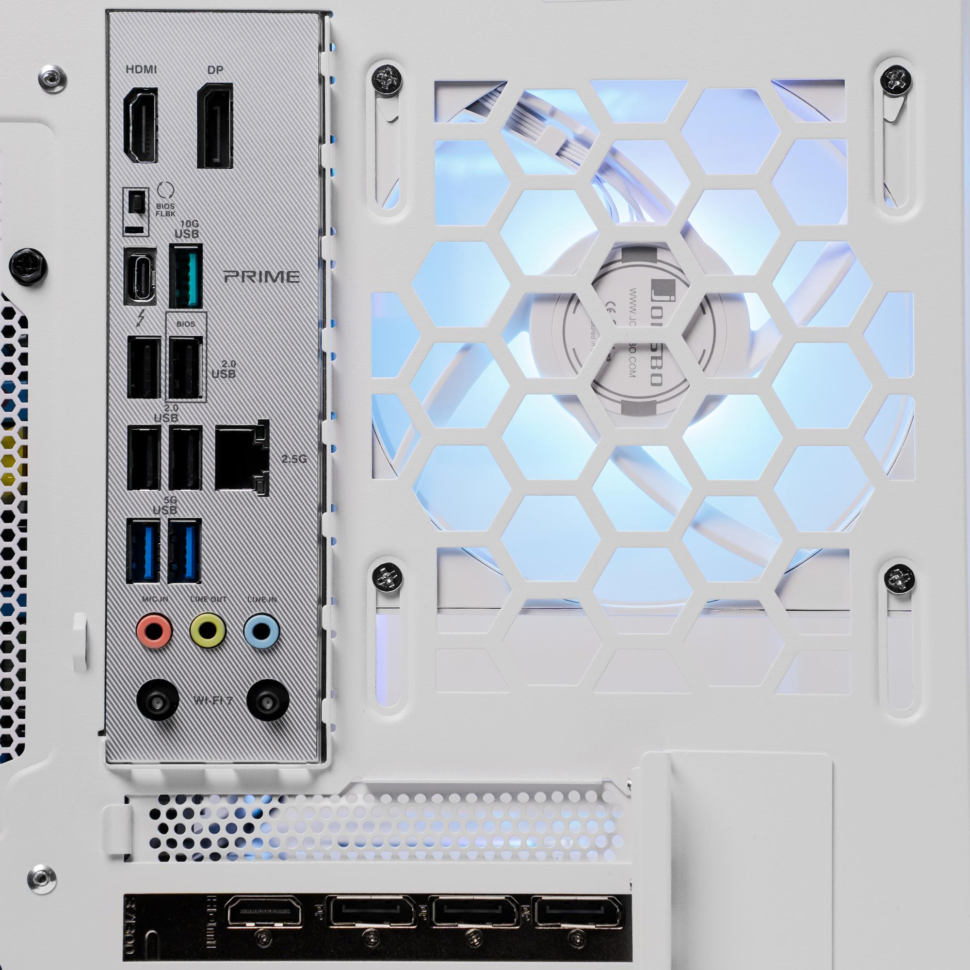 A large main feature product image of PLE Eclipse RTX 5080 Prebuilt Ready To Go Gaming PC
