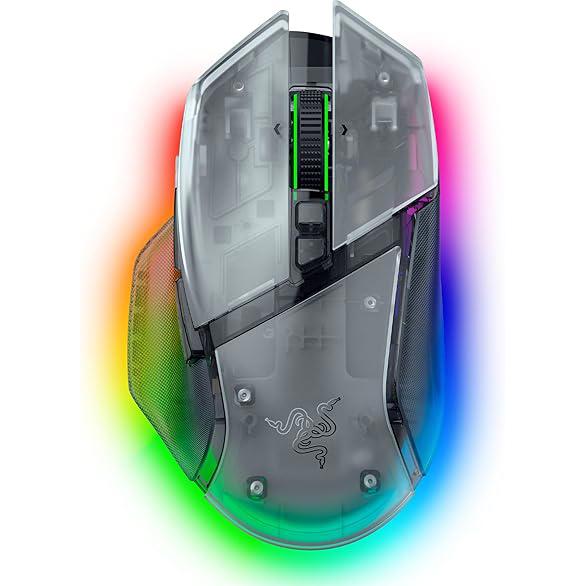 A large main feature product image of Razer Basilisk V3 Pro 35K - Ergonomic Wireless Gaming Mouse (Phantom White)