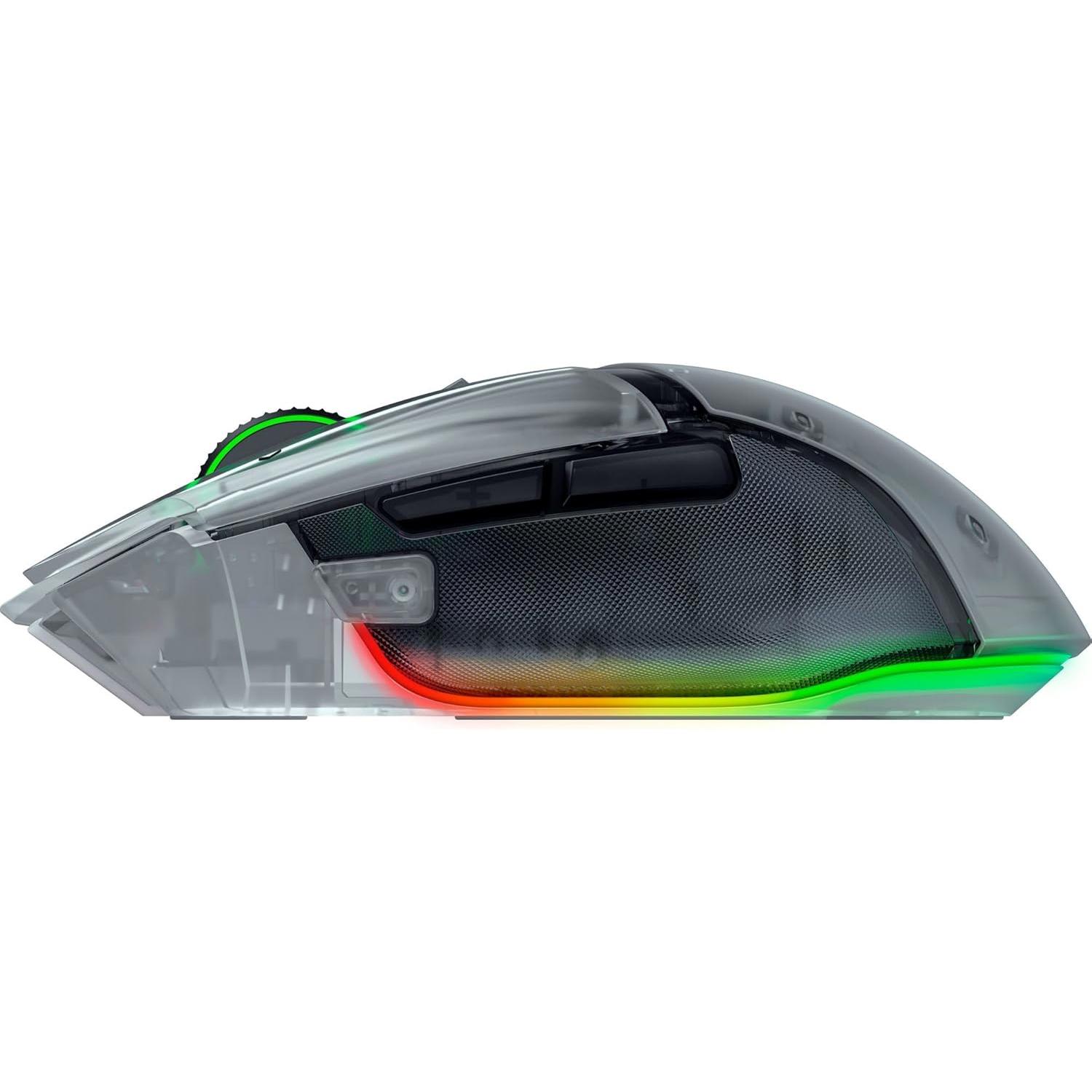A large main feature product image of Razer Basilisk V3 Pro 35K - Ergonomic Wireless Gaming Mouse (Phantom White)