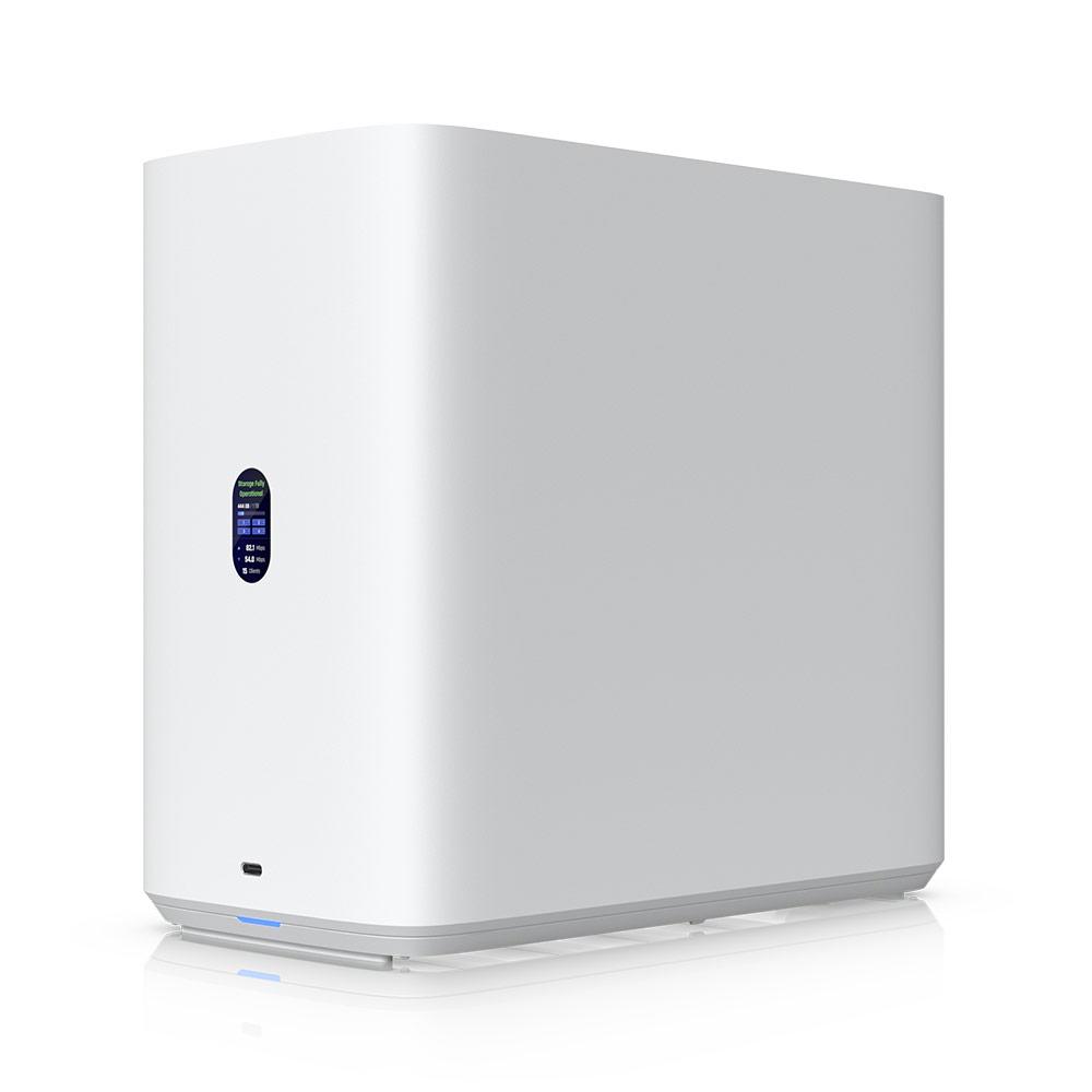 A large main feature product image of Ubiquiti UniFi UNAS 4-Bay (White)