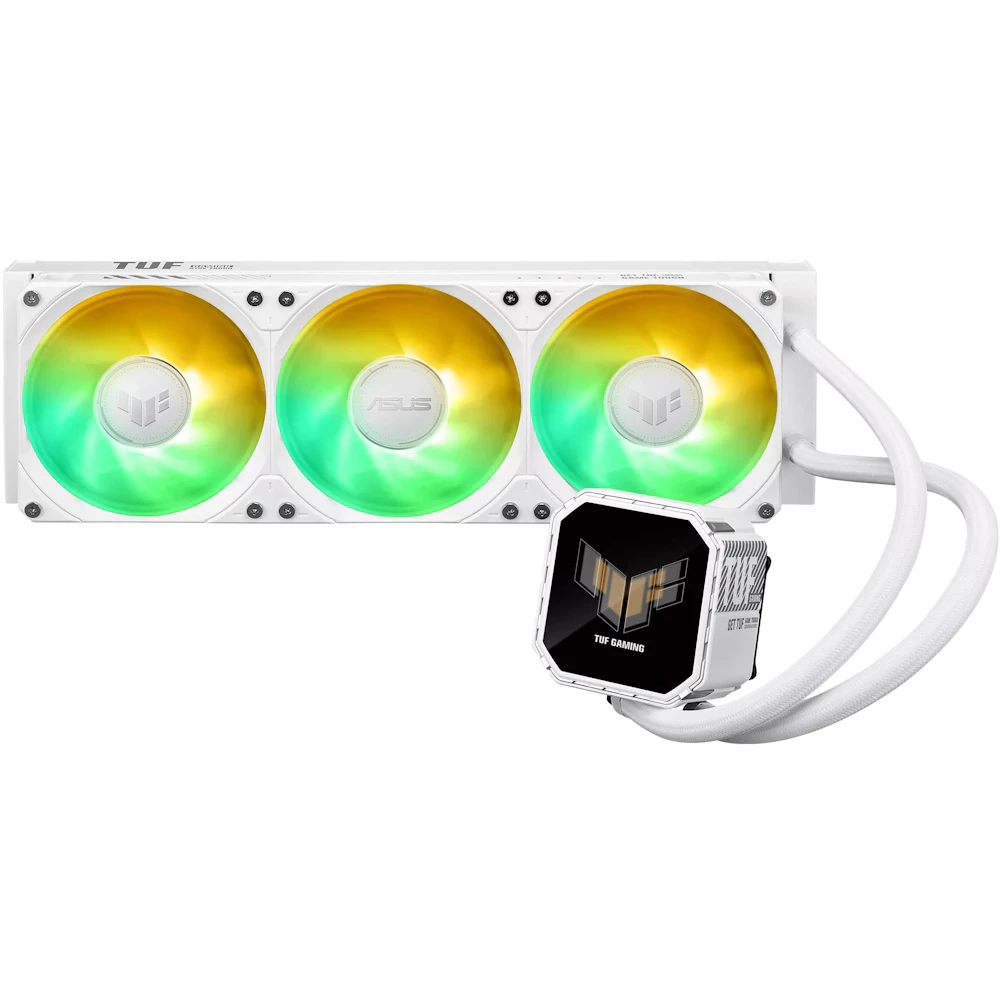 ASUS TUF GAMING LC III 360 LCD ARGB 360mm AIO Liquid CPU Cooler (White)