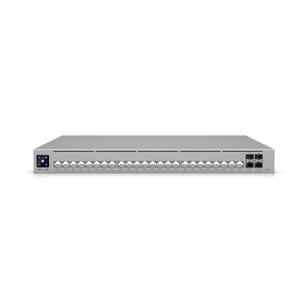 A large main feature product image of Ubiquiti UniFi Pro HD 24-Port Layer 3 Switch w/ PoE
