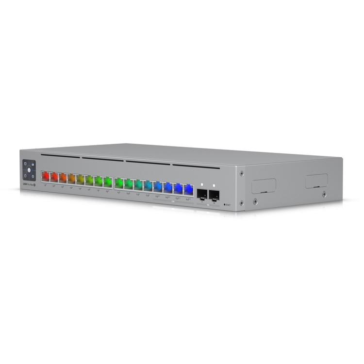 A large main feature product image of Ubiquiti UniFi Pro Max 16-Port Layer 3 Switch w/ PoE
