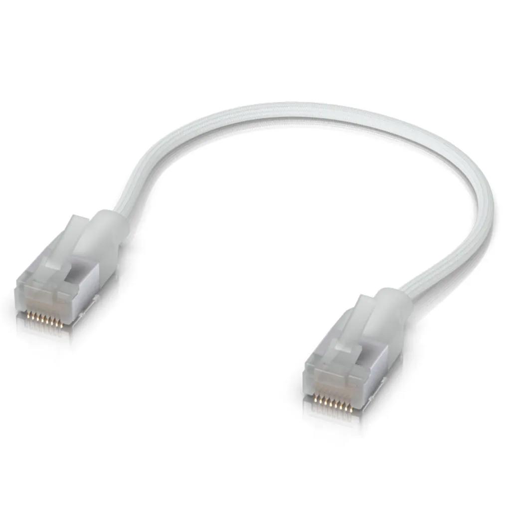 A large main feature product image of Ubiquiti UniFi Premium Ultra-Thin Braided Cat6A Patch Cable - 0.15m 24-Pack