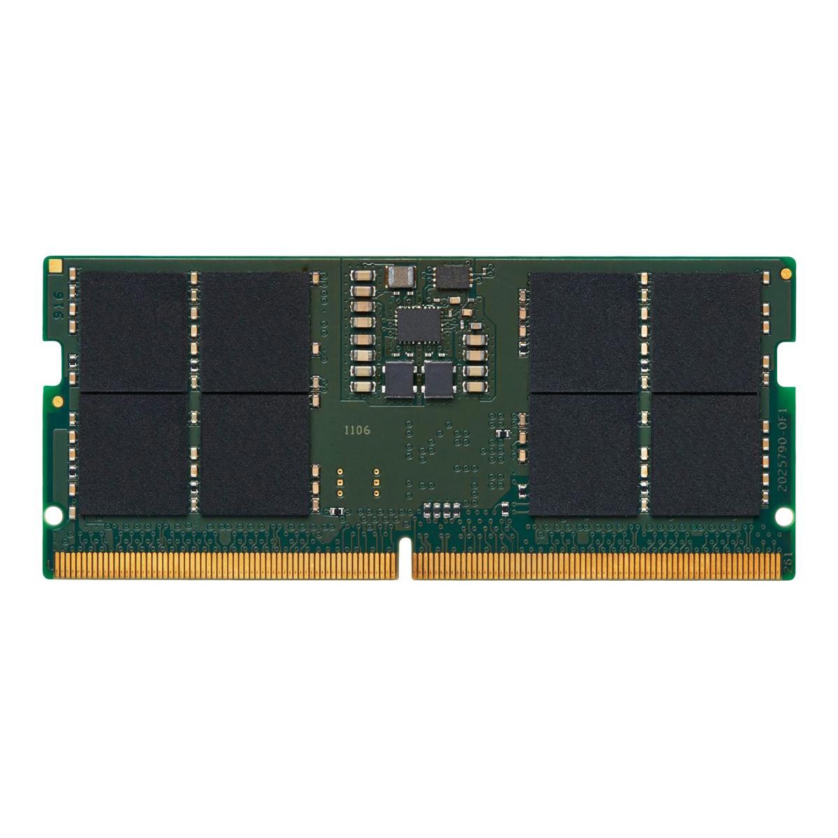 A large main feature product image of Kingston 16GB Single (1x16GB) DDR5-5600 C46 SO-DIMM
