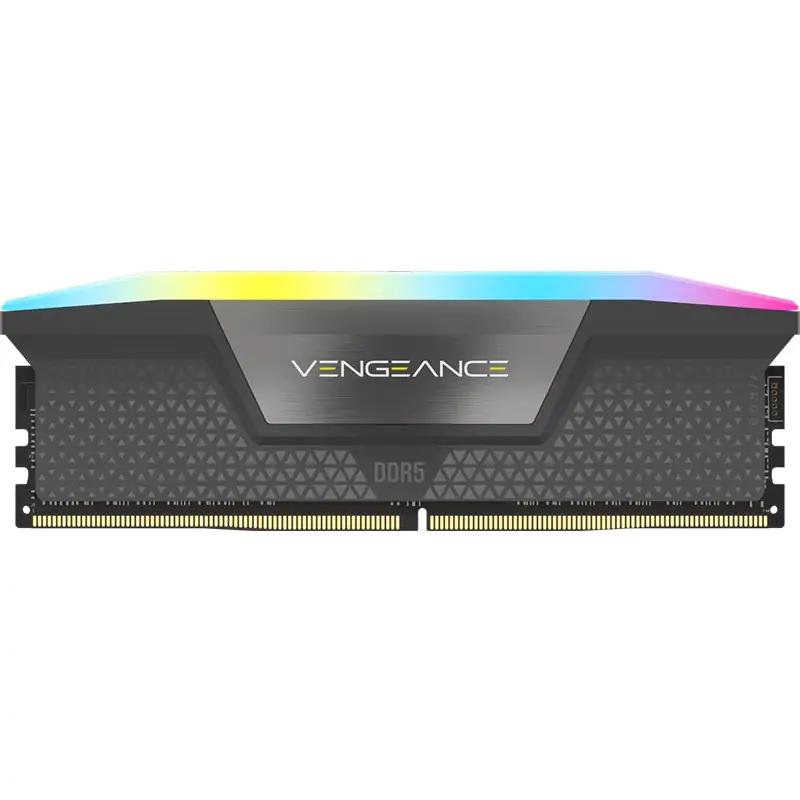 A large main feature product image of Corsair Vengeance RGB 32GB Kit (2x16GB) XMP/EXPO DDR5-6000 C36 (Grey)