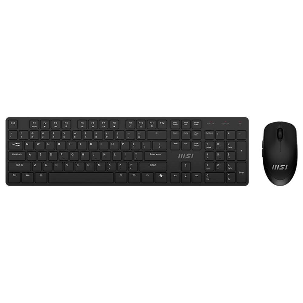 A large main feature product image of MSI Forge K200 Wireless Mouse & Keyboard Combo