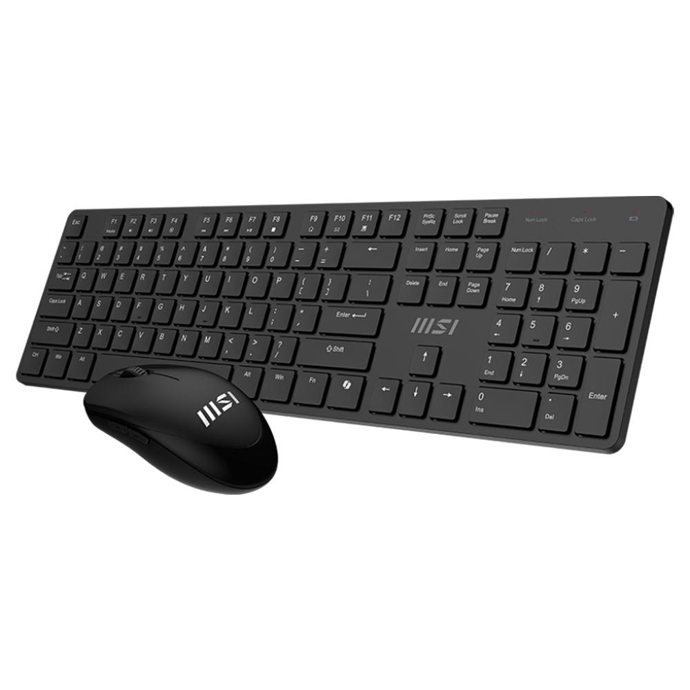 A large main feature product image of MSI Forge K200 Wireless Mouse & Keyboard Combo