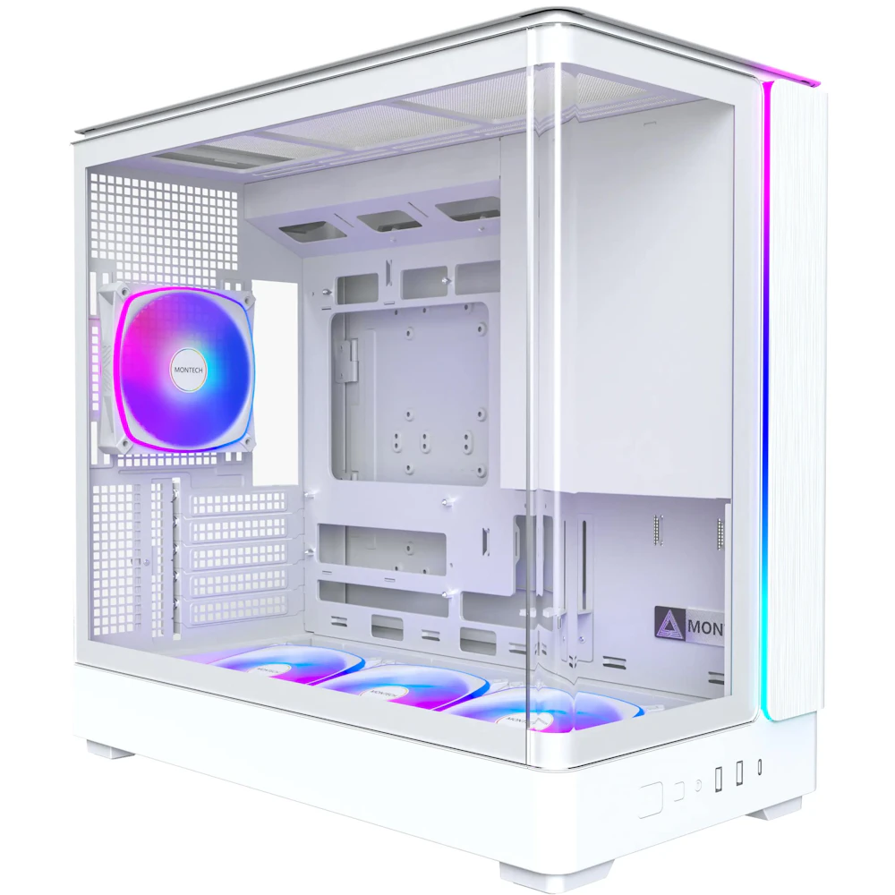Montech KING 15 PRO Tempered Glass Micro Tower Case (White)
