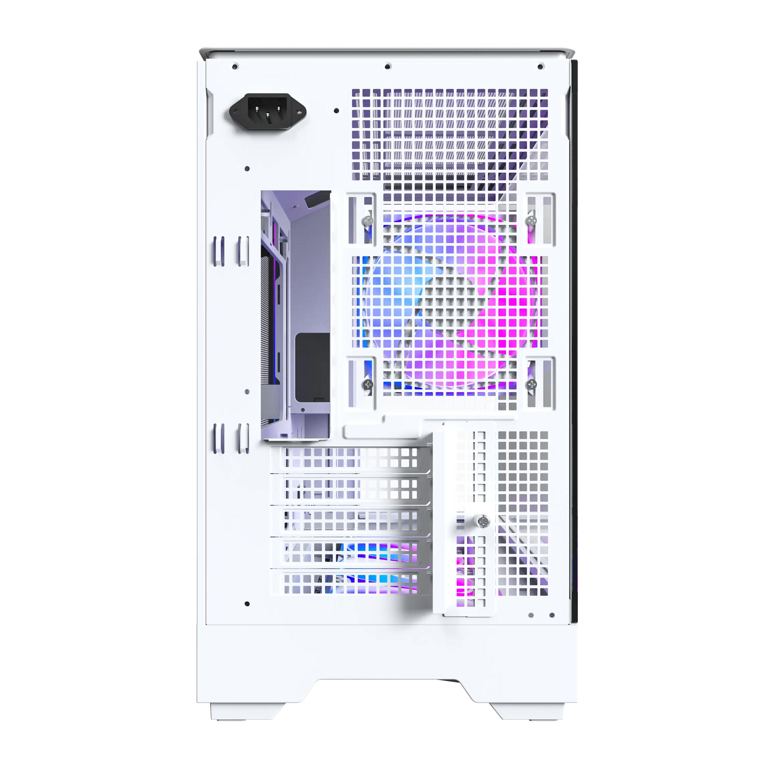 A large main feature product image of Montech KING 15 PRO Tempered Glass Micro Tower Case (White)