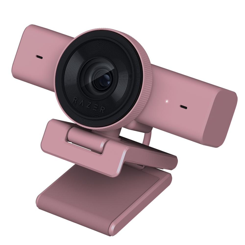 A large main feature product image of Razer Kiyo V2 X - 1080p60 Full HD Streaming Webcam (Quartz Pink)