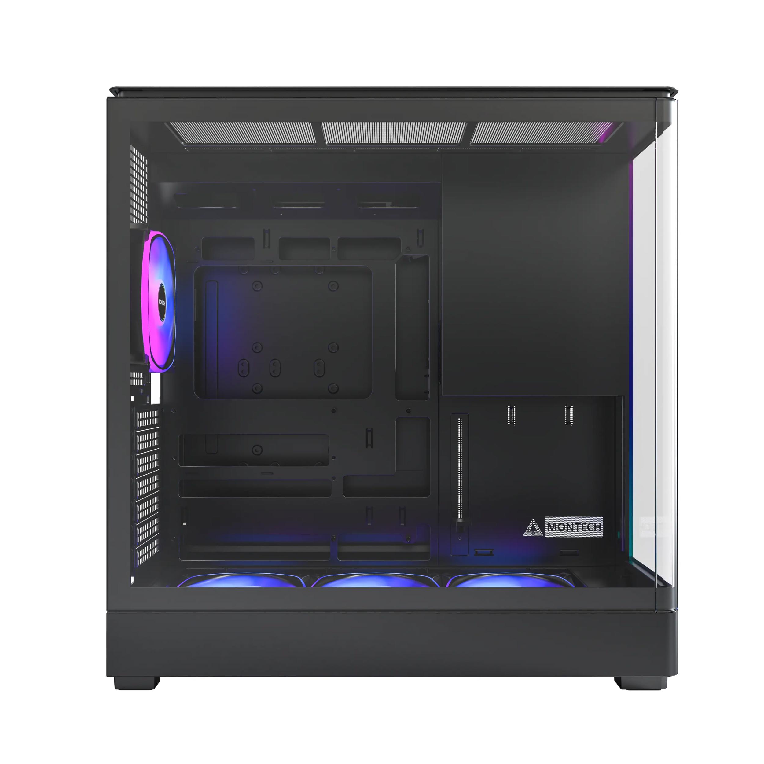 A large main feature product image of Montech KING 45 PRO Tempered Glass Mid Tower Case (Black)
