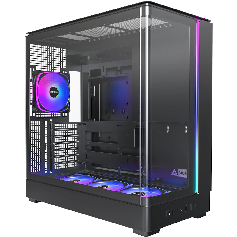 Montech KING 45 PRO Tempered Glass Mid Tower Case (Black)