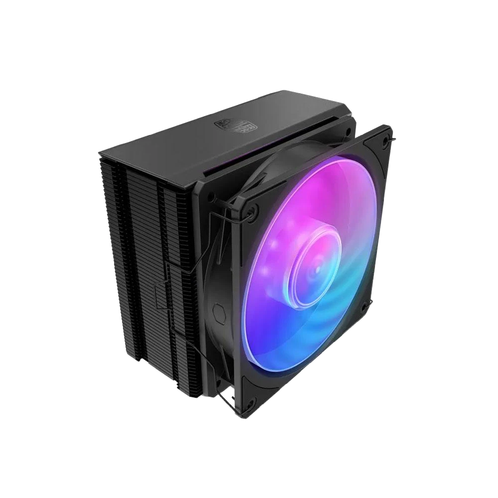 A large main feature product image of Cooler Master Hyper 212 3DHP ARGB CPU Cooler (Black)
