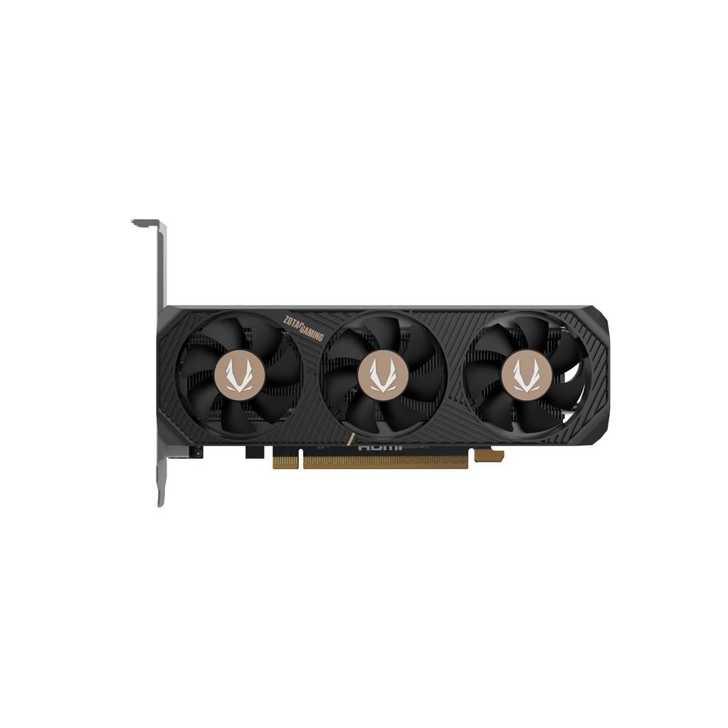 A large main feature product image of ZOTAC Gaming GeForce RTX 5060 Low Profile 8GB GDDR7