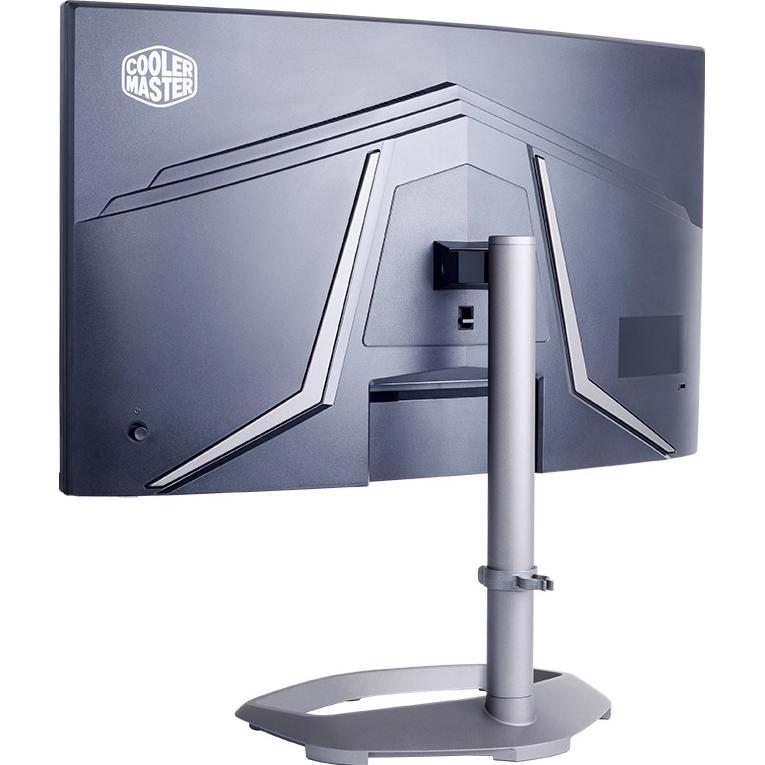 A large main feature product image of EX-DEMO Cooler Master GM27-CFX 27" Curved 1080p 240Hz VA Monitor