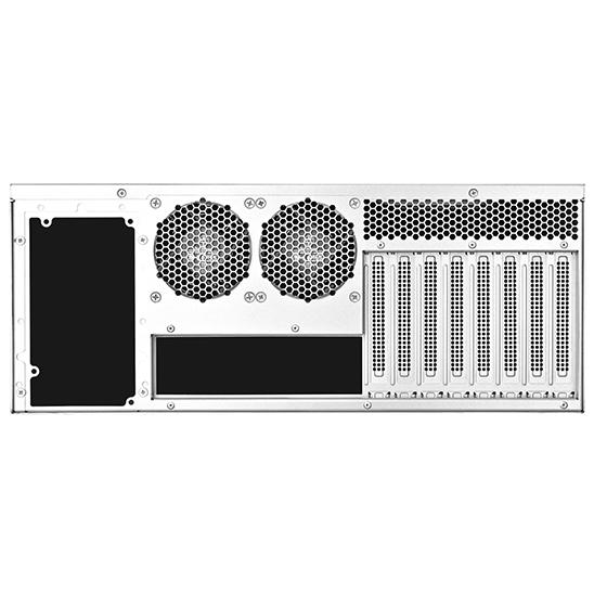 A large main feature product image of EX-DEMO SilverStone RM45-360 4U Rackmount Case