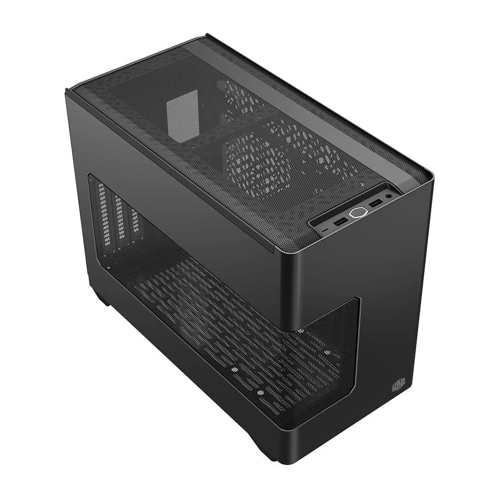 A large main feature product image of Cooler Master NR200P V3 SFF 18.2L Mini-ITX Case (Black)