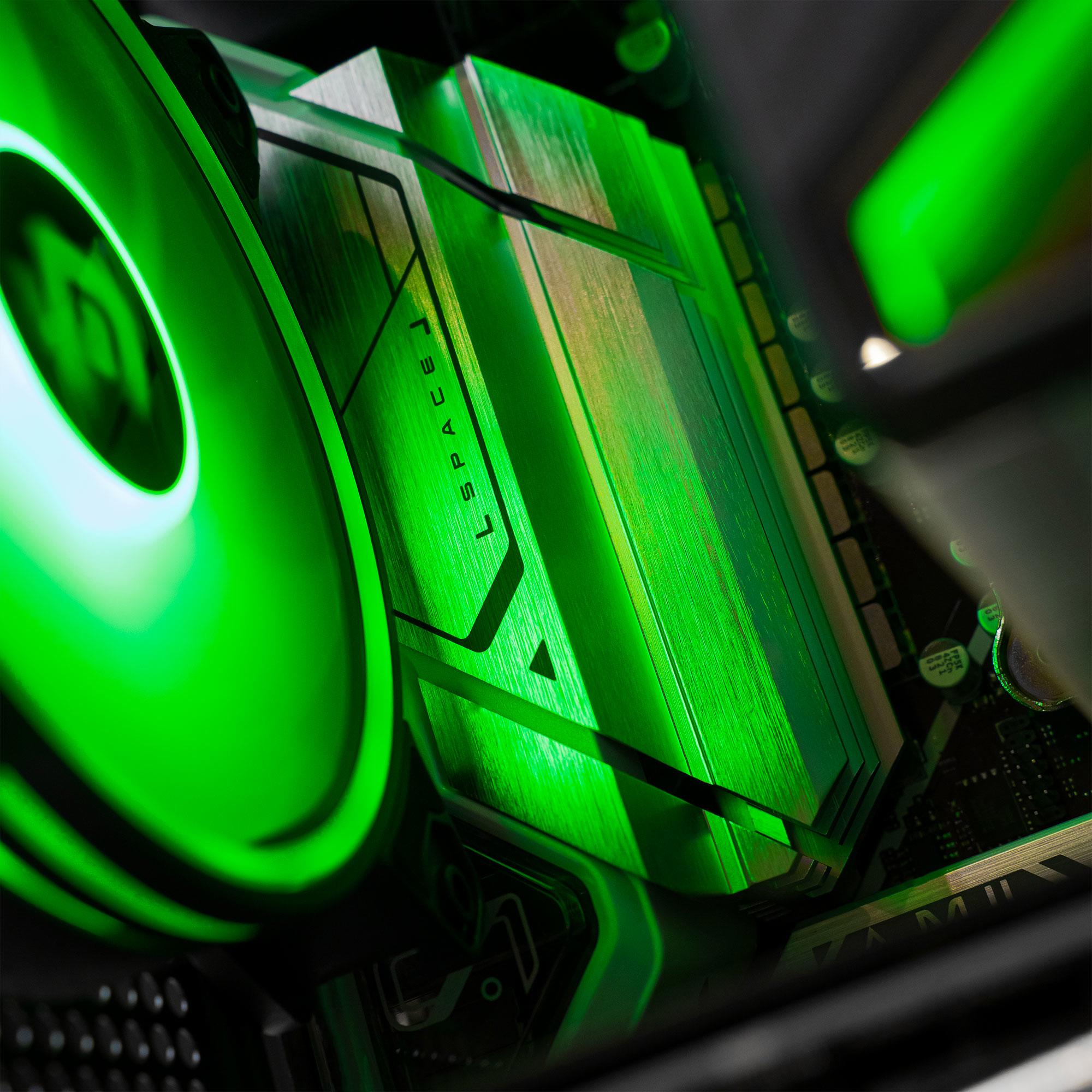 A large main feature product image of PLE Cypher RX 7600 Prebuilt Ready To Go Gaming PC