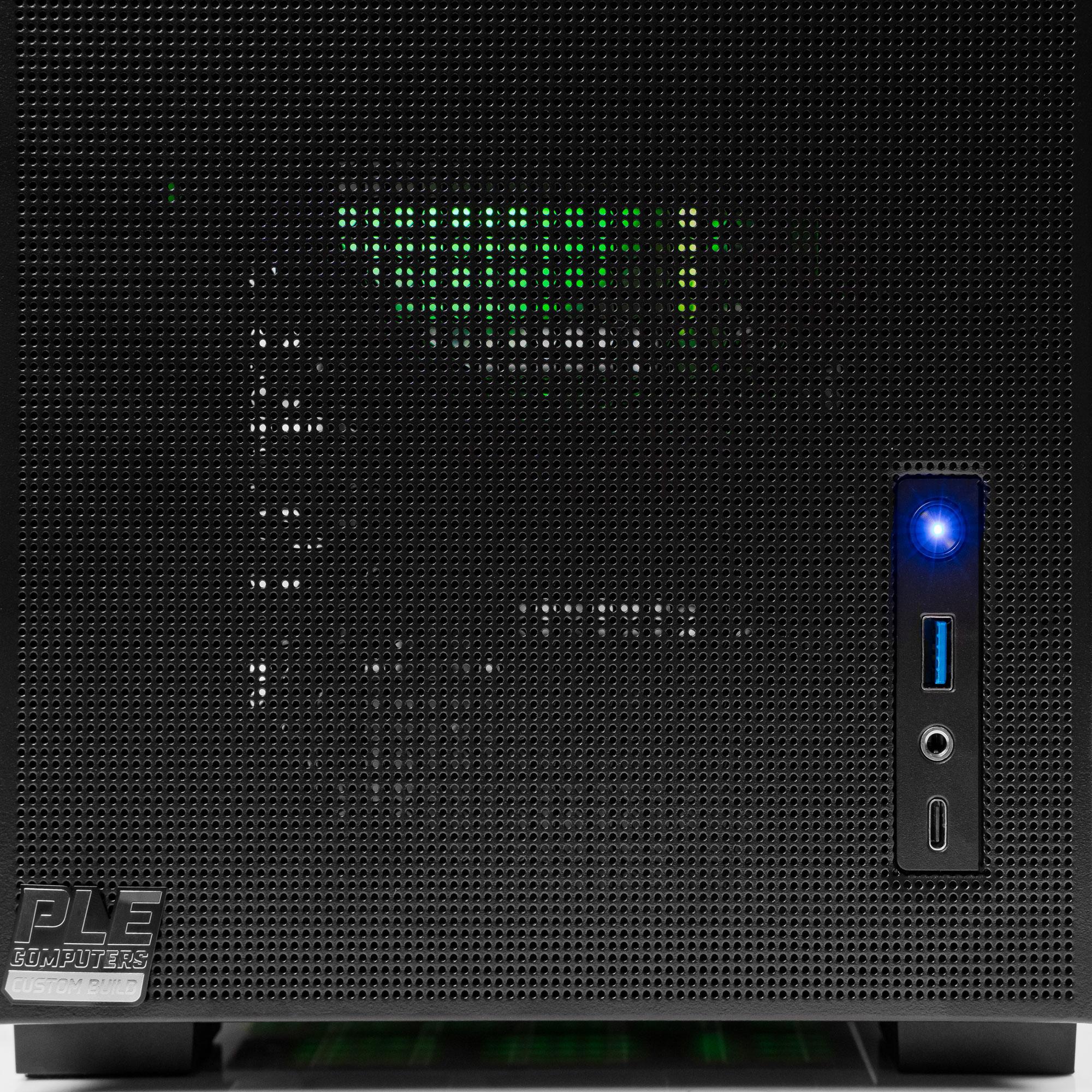 A large main feature product image of PLE Cypher RX 7600 Prebuilt Ready To Go Gaming PC