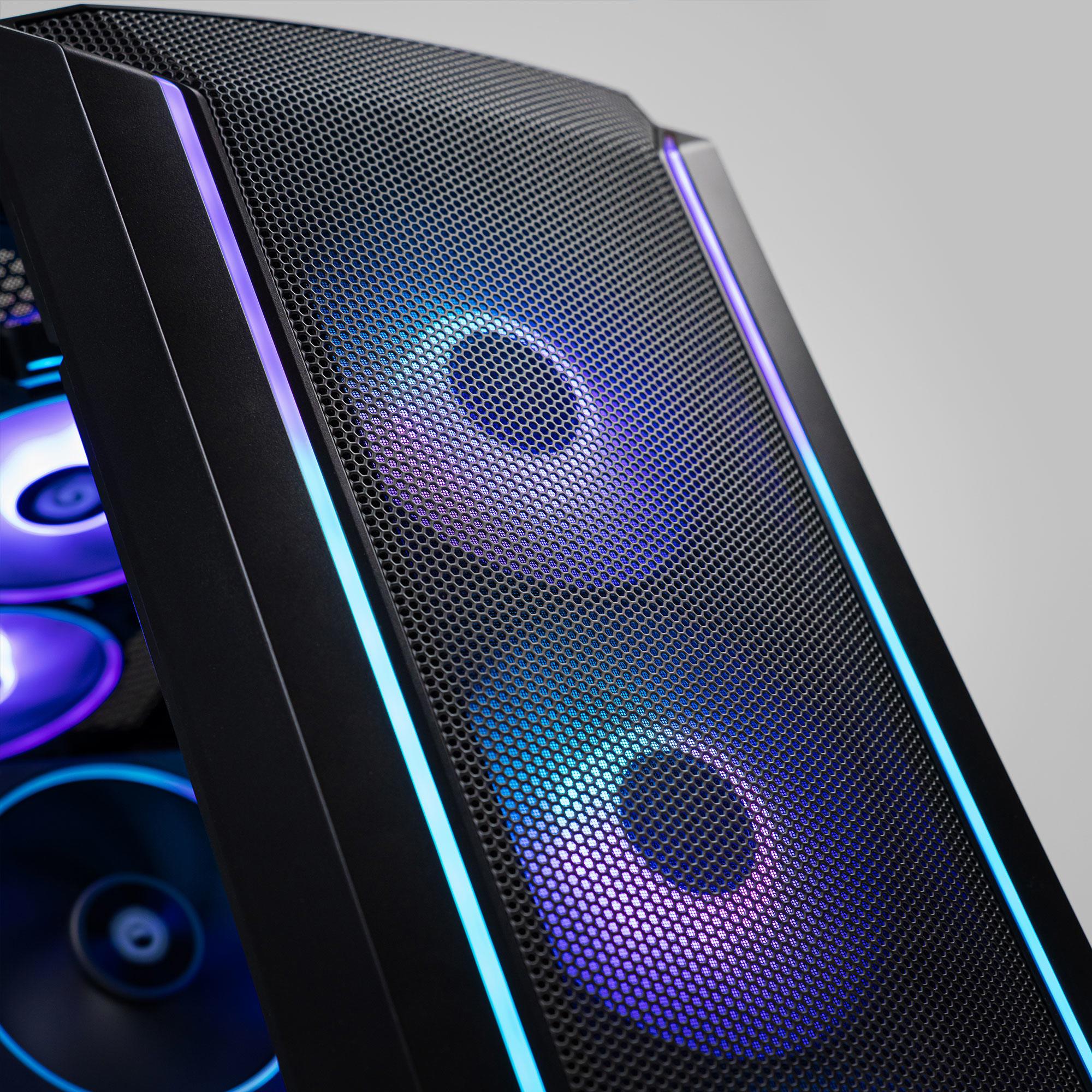 A large main feature product image of PLE Drift RTX 5060 Ti Prebuilt Ready To Go Gaming PC