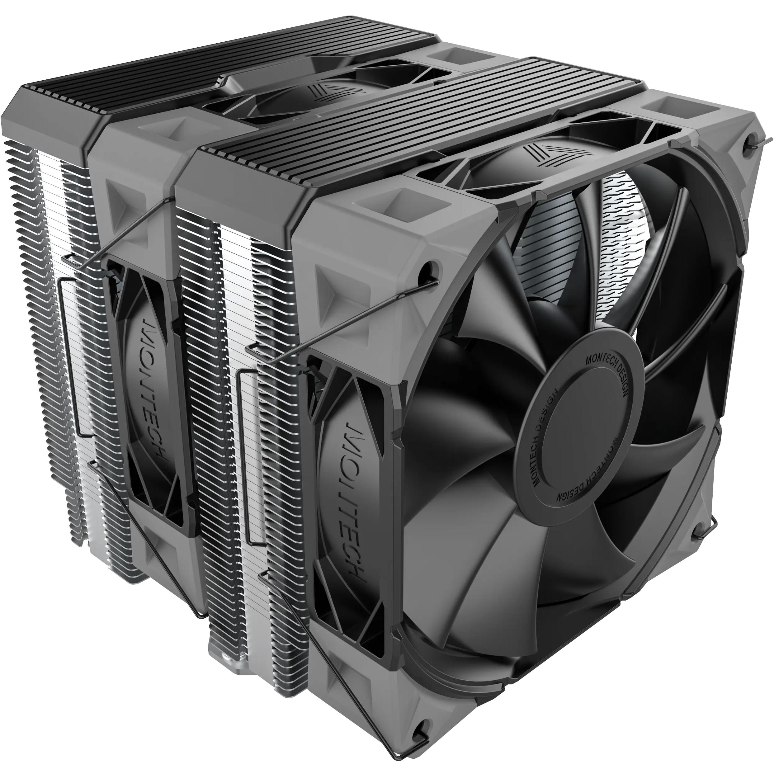 Montech NX600 Dual-Tower CPU Cooler (Black) | PLE Computers