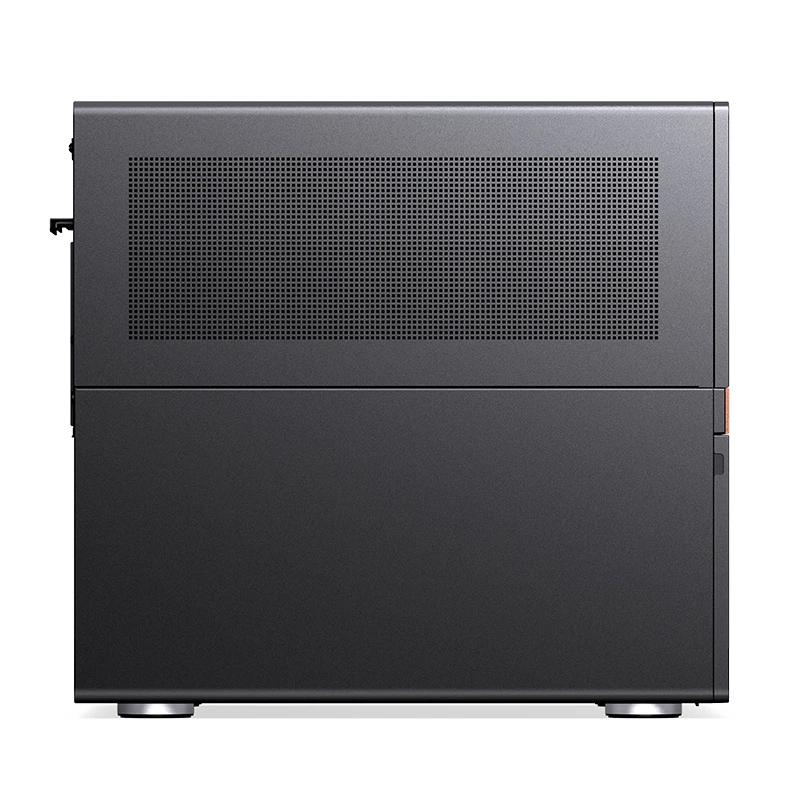 A large main feature product image of Jonsbo N6 - 34L Compact mATX 9-Bay NAS Case (Black)