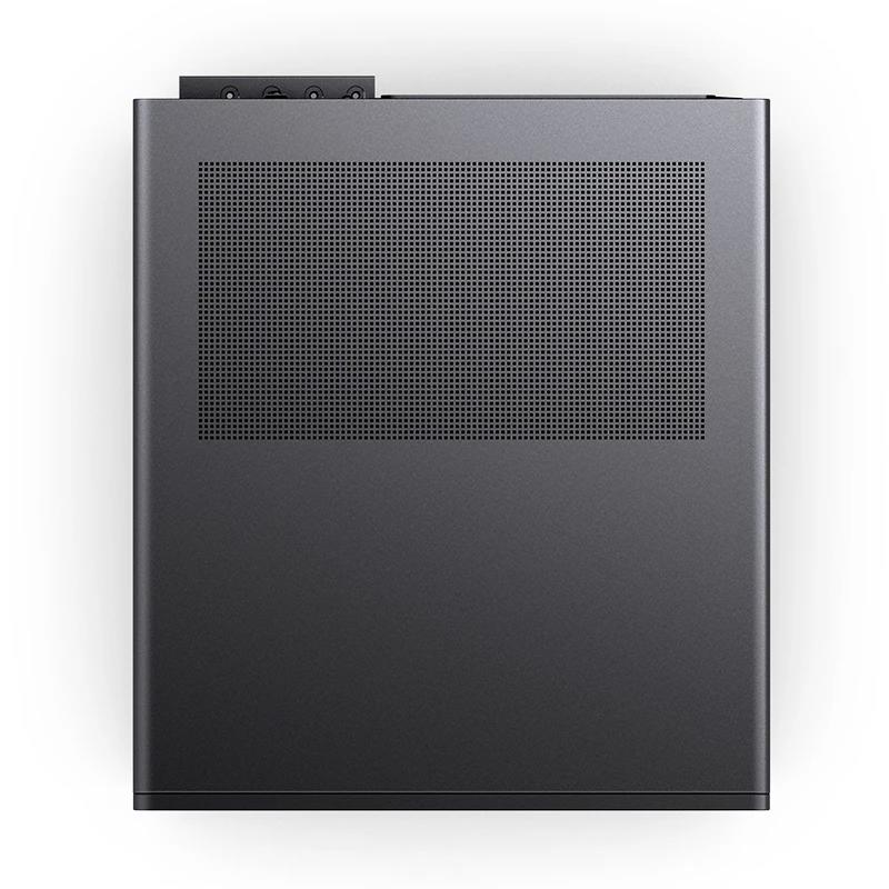 A large main feature product image of Jonsbo N6 - 34L Compact mATX 9-Bay NAS Case (Black)