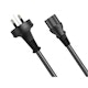 A small tile product image of Cruxtec 3 Pin AU Male to Female IEC-C13 PC Power Cable - 2m