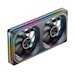 A product image of Jonsbo ZA-240 ARGB 120x240mm PWM Reverse Blade Dual Fan Module (Black)