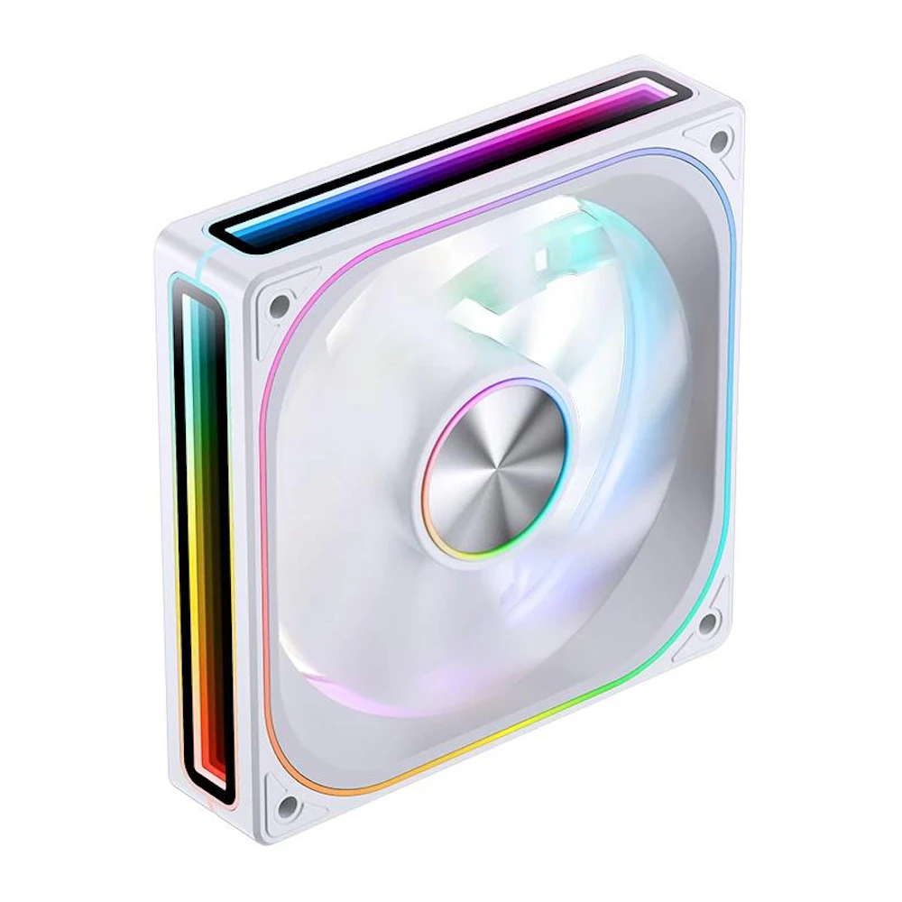 Jonsbo ZA-120 ARGB 120mm PWM Reverse Blade Single Block Fan (White)