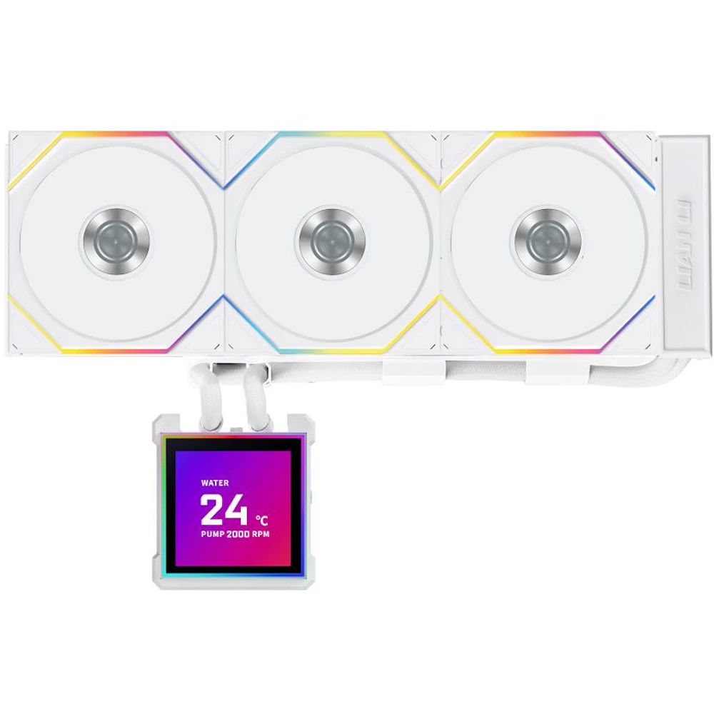 Lian Li HydroShift II LCD-S 360TL - 360mm ARGB AIO Liquid CPU Cooler (White)