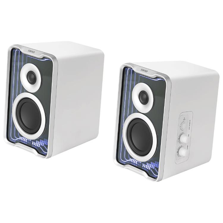 A large main feature product image of Edifier QR30 2.0 Desktop Active Speaker (White)