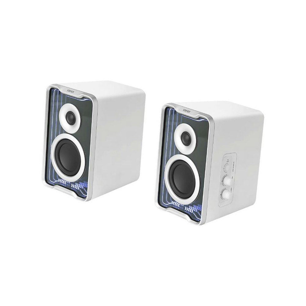 A large main feature product image of Edifier QR30 2.0 Desktop Active Speaker (White)