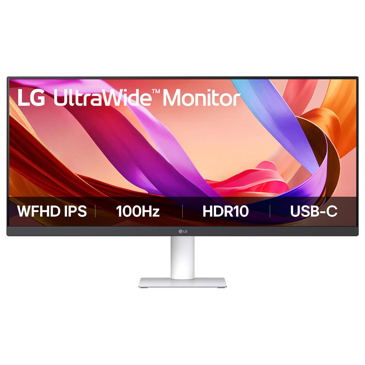 A large main feature product image of LG UltraWide 29U531A-W - 29" 1080p Ultrawide 100Hz IPS Monitor