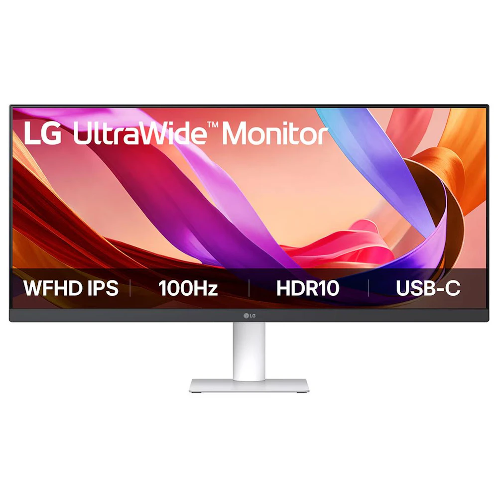 A large main feature product image of LG UltraWide 29U531A-W - 29" 1080p Ultrawide 100Hz IPS Monitor