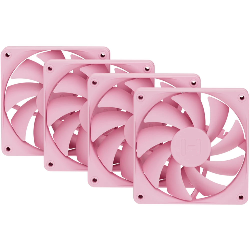 HYTE FA12 120mm PWM Fan 4-Pack (Strawberry Milk)
