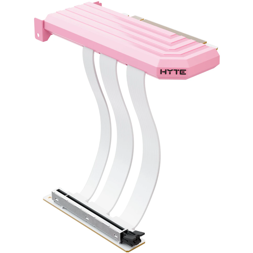 HYTE PCIe 5.0 Hyper Riser Cable for Y-Series Cases (Strawberry Milk)