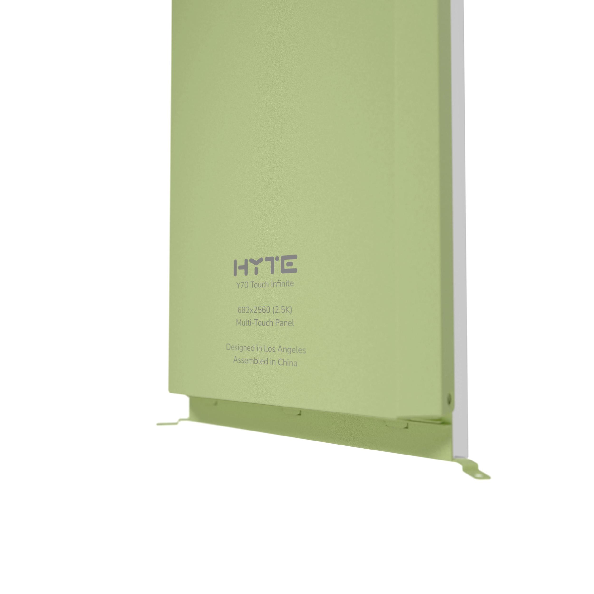 A large main feature product image of HYTE 14.9" Touch Infinite LCD Display Upgrade for Y70 (Matcha Milk)