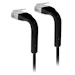 A product image of Ubiquiti UniFi Ultra-Thin Cat6 Patch Cable - 0.3m (Black)