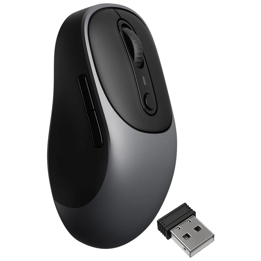 A large main feature product image of Keychron BM24 Wireless Mouse (Metal Grey)