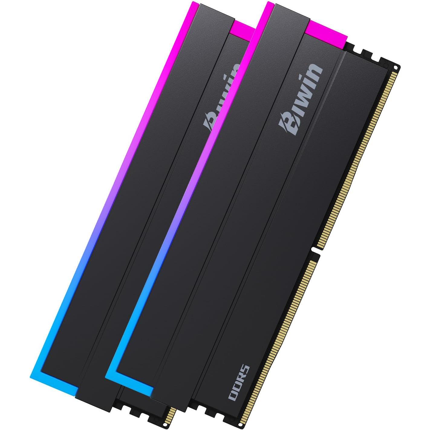 A large main feature product image of BIWIN Black Opal 32GB Kit (2x16GB) DDR5-6000 C30 - Black