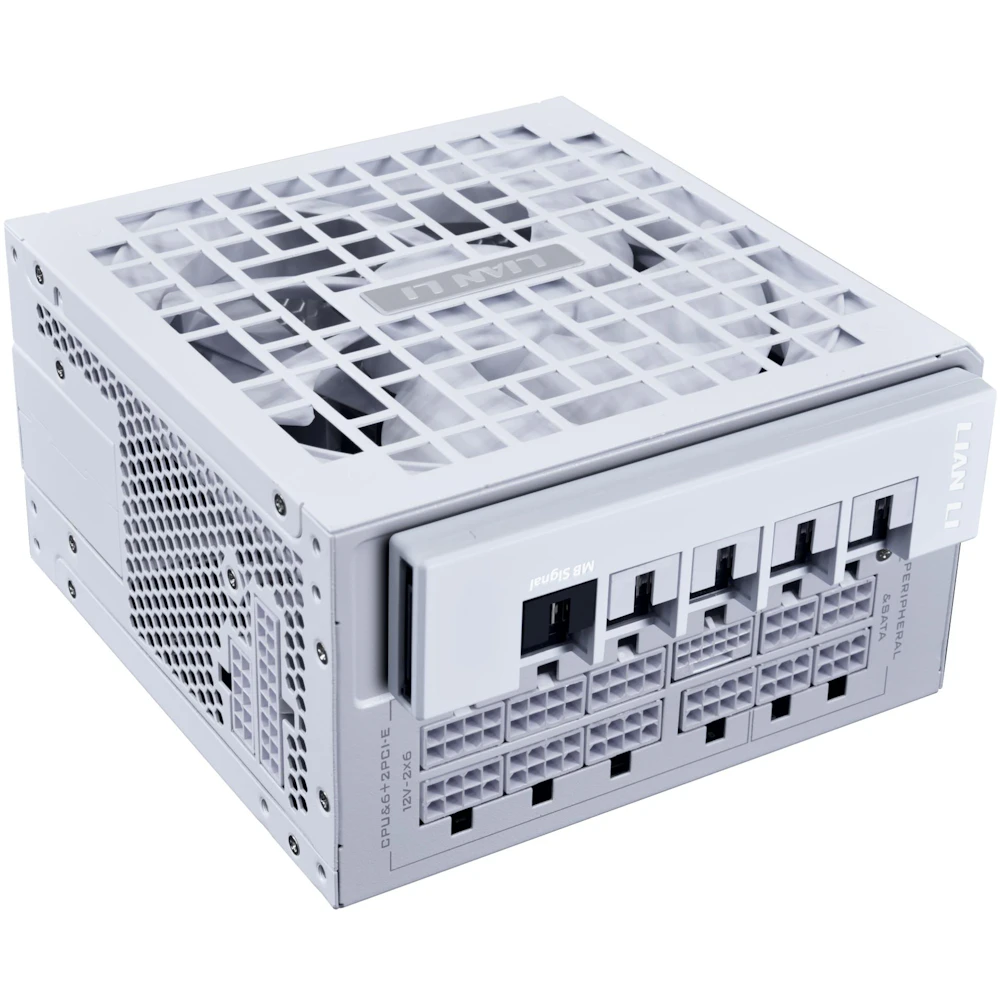 Lian Li RS 1000W Gold PCIe 5.1 ATX 3.1 Rotational Shift Modular PSU w/ USB Hub (White)