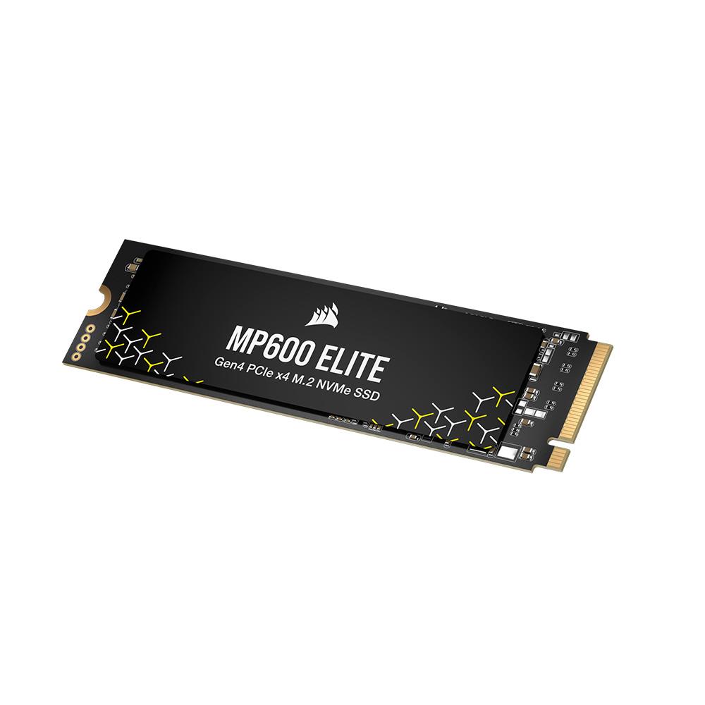 A large main feature product image of Corsair MP600 ELITE PCIe Gen4 NVMe M.2 SSD - 4TB