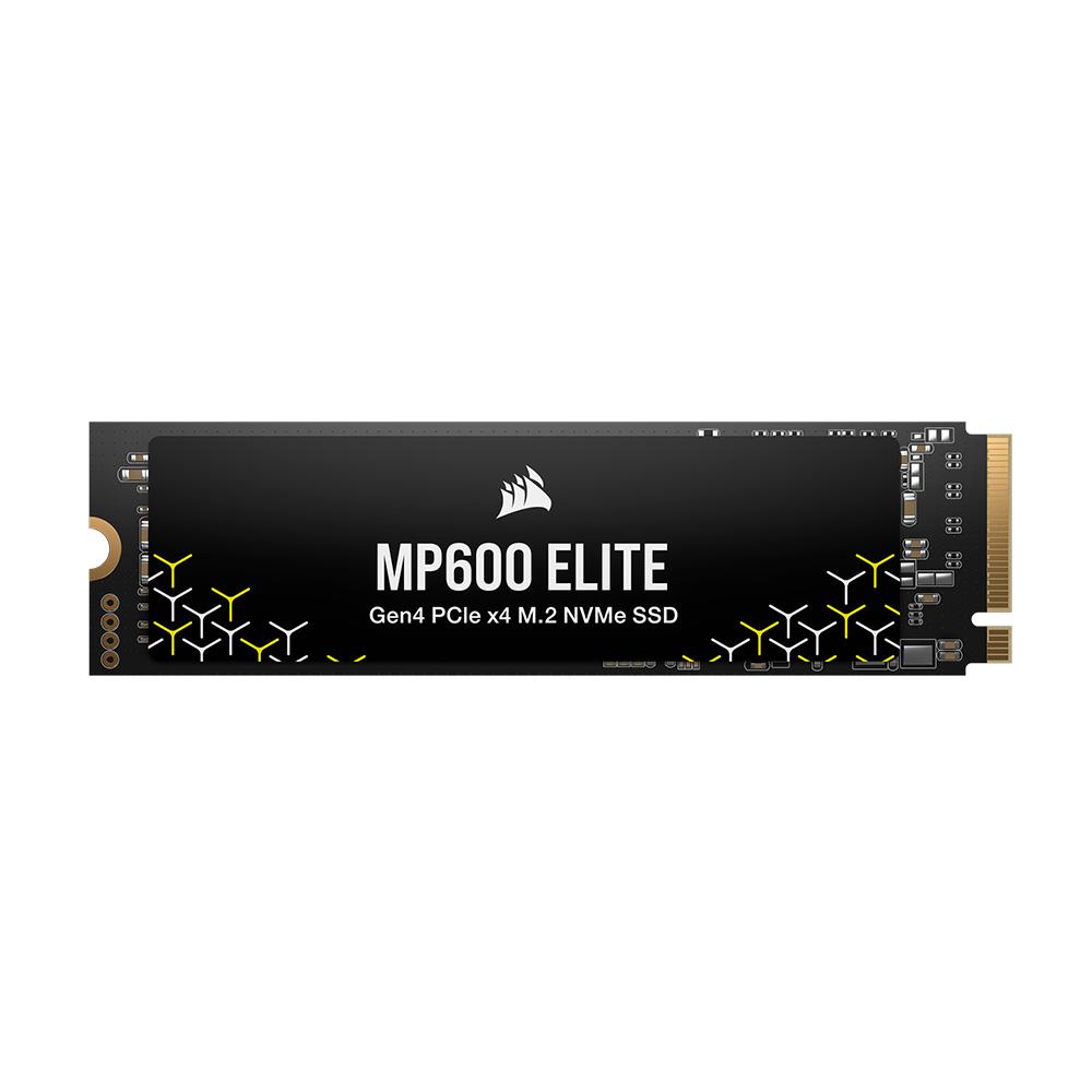 A large main feature product image of Corsair MP600 ELITE PCIe Gen4 NVMe M.2 SSD - 4TB